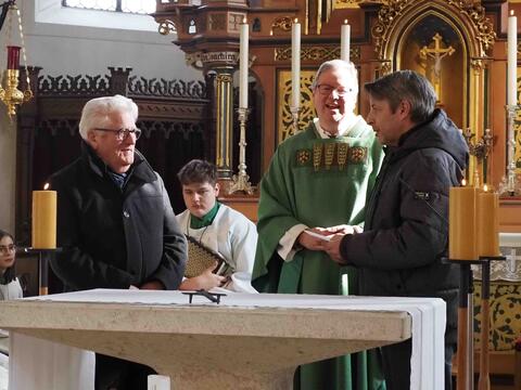 Verabschiedung von Albert Karpf aus der Kirchenverwaltung Rohrenfels